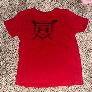 YMD Red Under Armour Baseball Tee